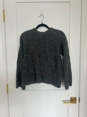 Reformation Charcoal Gray Wool Crewneck Sweater